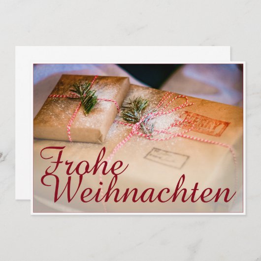 Festliche Geschenke als Weihnachtsmotiv (正面/裏面)