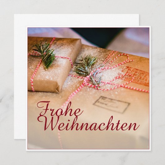 Festliche Geschenke als Weihnachtsmotiv (正面/裏面)