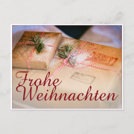 Festliche Geschenke als Weihnachtsmotiv シーズンポストカード