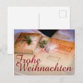 Festliche Geschenke als Weihnachtsmotiv シーズンポストカード (正面/裏面)