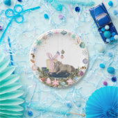 Festliche Weihnachts-Pappteller mit Pferdebild ペーパープレート (パーティー)