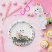 Festliche Weihnachts-Pappteller mit Pferdebild ペーパープレート (パーティー)