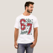 Festliches 6 7 Retro Weihnachtsmotiv Tシャツ (正面フル)