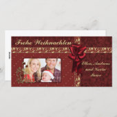 Festliches Weihnachtsのデザイン シーズンカード (正面/裏面)