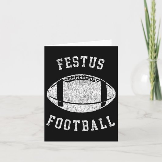 Festus Football Distressed Vintage 80's Throwback  カード (正面)