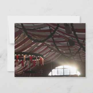 FESTZELT HIMMEL HAAGER HERBSTFEST BEI ABENDSONNE ポストカード