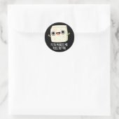 Fetaは私をBettaチーズパおもしろいン暗いBGに落とした ラウンドシール (バッグ)