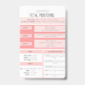 Fetal Monitoring Nurse Reference Badge バッジ (裏面)