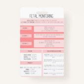 Fetal Monitoring Nurse Reference Badge バッジ (裏面)