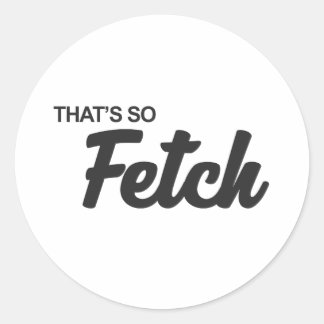 Fetchプリント ラウンドシール