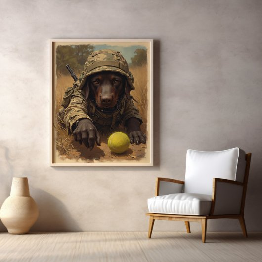 Fetch Fighter：準備完了、狙い、警告 ポスター