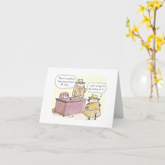 Fetch Ketchum:何かの釣りカード カード (黄色い花)