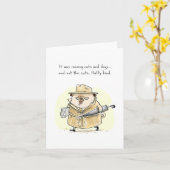 Fetch Ketchum:猫犬カード カード (黄色い花)