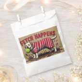 Fetch Occuesポスタユーモアのあるー泥ラブラドール犬 フェイバーバッグ (クリップ留めされた状態)