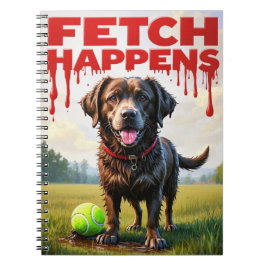 Fetch Occues犬のユーモアのあるスパイラルノート ノートブック