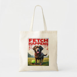 Fetch Occues犬のユーモアのあるトートバッグ泥ラブラドール トートバッグ