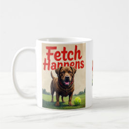 Fetch Occurs犬のユーモアのあるコーヒーカップのマグカップ コーヒーマグカップ