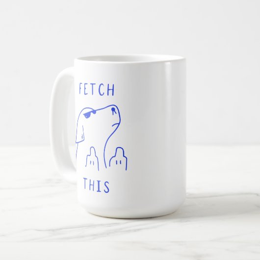 Fetch this | Dog | Mug Decorative コーヒーマグカップ (正面左)