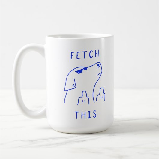 Fetch this | Dog | Mug Decorative コーヒーマグカップ (左)