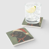 Fetching Through the Snow Stone Coaster ストーンコースター (横)