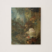 Fête Champêtre、c. 1730年(キャンバスの油) ジグソーパズル (縦)