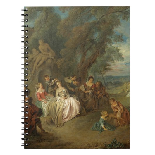 Fête Champêtre、c. 1730年(キャンバスの油) ノートブック (正面)