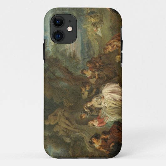 Fête Champêtre、c. 1730年(キャンバスの油) Case-Mate iPhoneケース (裏面)
