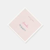 Fête d'anniversaire moderne minimaliste et mignonn スタンダードカクテルナプキン (角)