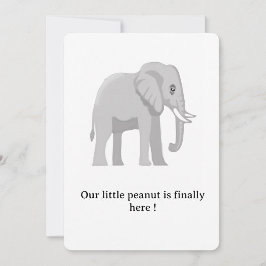 Fête de bienvenue du petit éléphant 招待状 (正面)