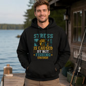 fête des Funny Fishing Stress Relief Angler パーカ