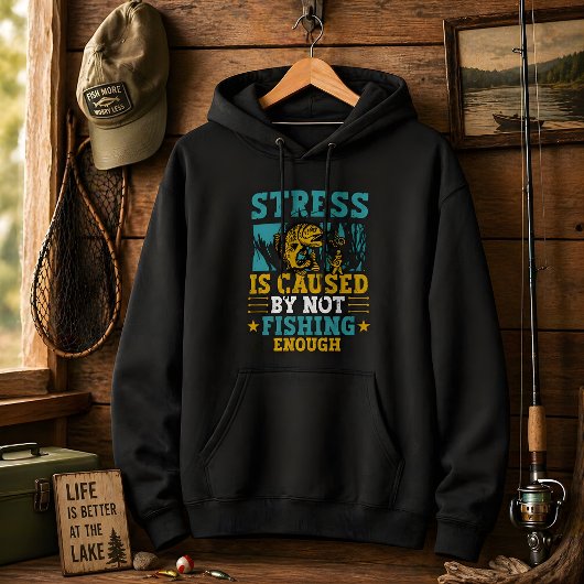 fête des Funny Fishing Stress Relief Angler パーカ