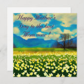 Fête des mères - Champ de jonquilles - peinture (正面/裏面)