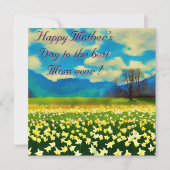 Fête des mères - Champ de jonquilles - peinture (正面)