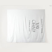 Fete Yay Gradモダン卒業写真の背景 タペストリー (正面(横))