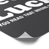 Fets Luck T  ポスター (角)