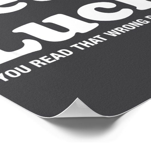 Fets Luck T ポスター (角)