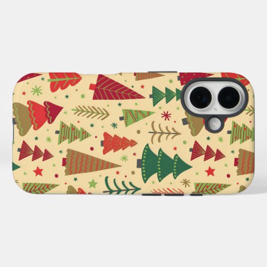 Fetstive Christmas tree iPhone case Case-Mate iPhoneケース (裏面 (横))