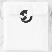 Fetu Productionsの胎児ロゴシール(20) ラウンドシール (バッグ)