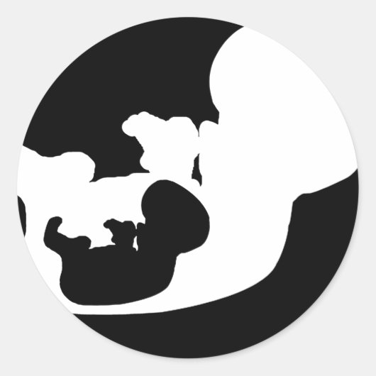 Fetu Productionsの胎児ロゴシール(20) ラウンドシール (正面)