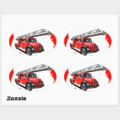 Feuerwehr 楕円形シール (シート)