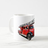 Feuerwehr-Drehleiterwagen コーヒーマグカップ (正面左)