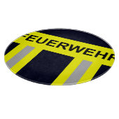 Feuerwehr Symbol Uniform Blau カッティングボード (角)
