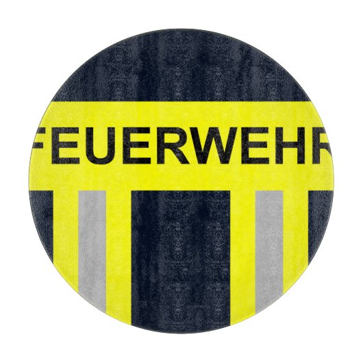 Feuerwehr Symbol Uniform Blau カッティングボード (正面)