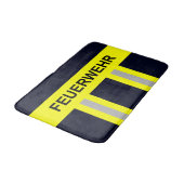Feuerwehr Symbol Uniform Blau バスマット (アングル)