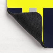 Feuerwehr Symbol Uniform Blau Mousepad マウスパッド (コーナー)