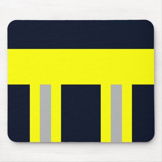 Feuerwehr Symbol Uniform Blau Mousepad マウスパッド (正面)