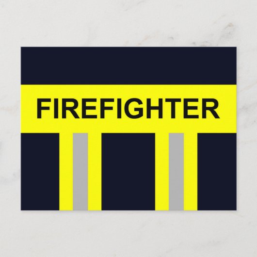Feuerwehr Symbol Uniform Blau Postkarte ポストカード (正面)