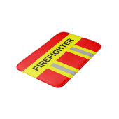 Feuerwehr Symbol Uniform Rot Badematte バスマット (アングル)