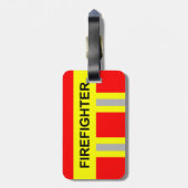 Feuerwehr Symbol Uniform Rot Gepäckanhänger ラゲッジタグ (裏面縦)