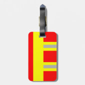 Feuerwehr Symbol Uniform Rot Gepäckanhänger ラゲッジタグ (裏面縦)